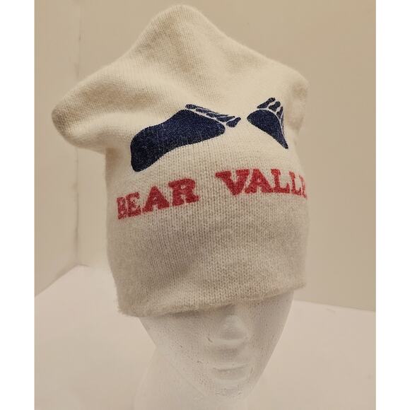 Vintage Bear Valley Ski Hat Beanie Winter Snow Adult Size‎ - Picture 2 of 9